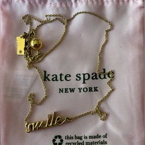Kate Spade "Say Yes" Smile Necklace